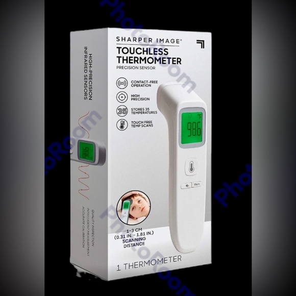 TOUCHLESS THERMOMETER by SHARPER IMAGE NWT - Picture 3 of 10